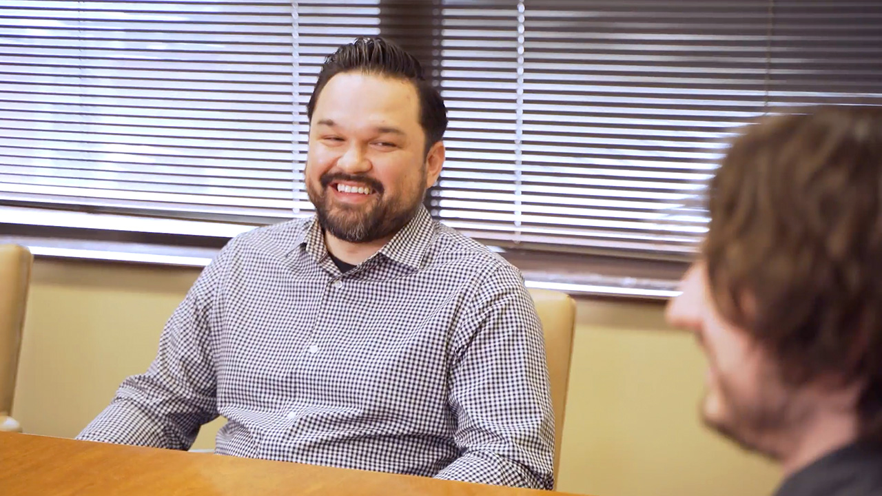 Illinois Mutual employees at a table