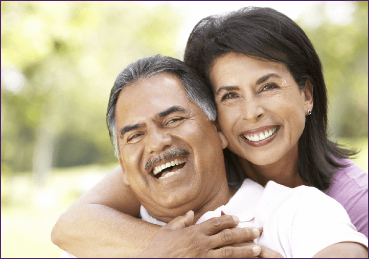 older smiling couple